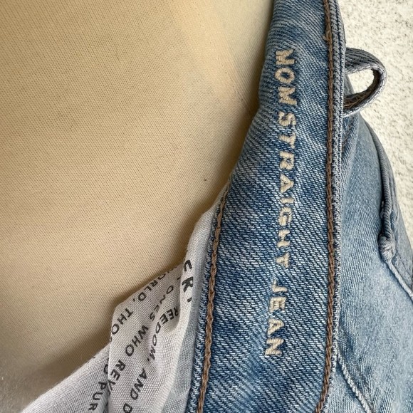 American Eagle Outfitters Mom Straight Jeans Size 00 - Picture 5 of 8